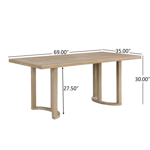 Modern Dining Table Solid Wood Noble House