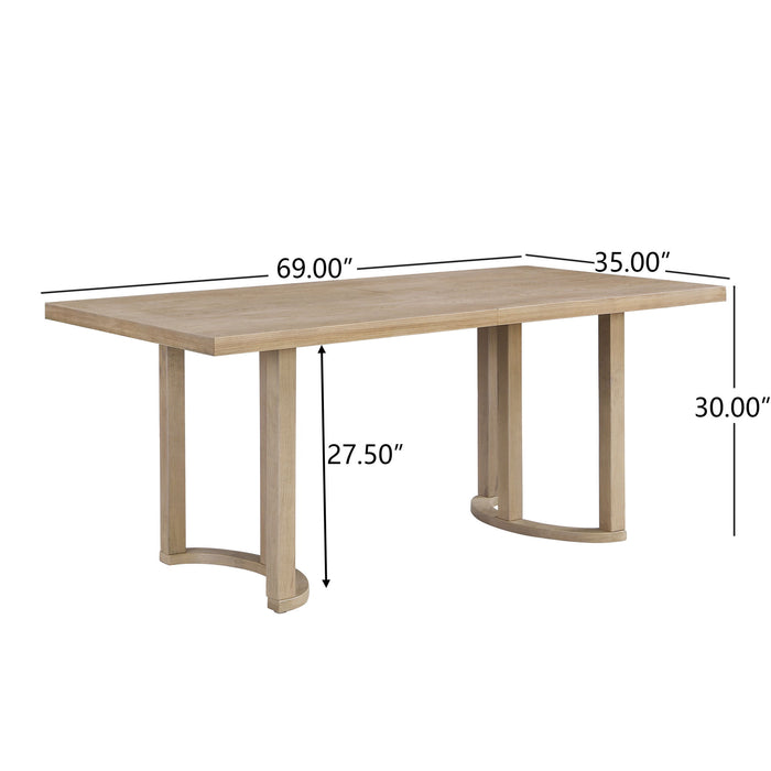Modern Dining Table Solid Wood Noble House