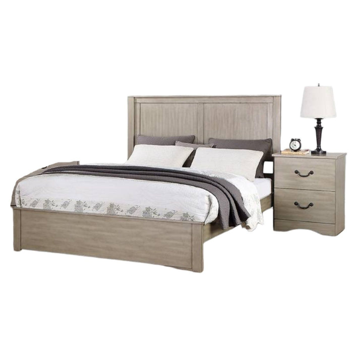 Bed With 2 Panel Headboard Home Essentials