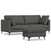 Ava - Mid Century Sofa With Ottoman Set Simpli-Home