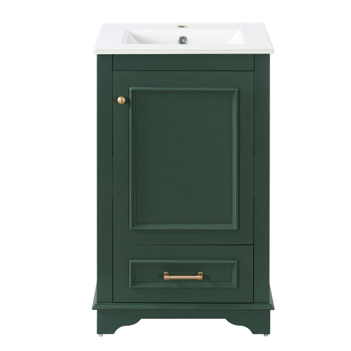 20" Bathroom Vanity With Sink, 1 Drawer, Freestanding Single Set Hearth and Haven