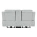 Elonzo - Power Motion Loveseat With Console, LED, Power Headrest & Speaker - Light Gray ACME