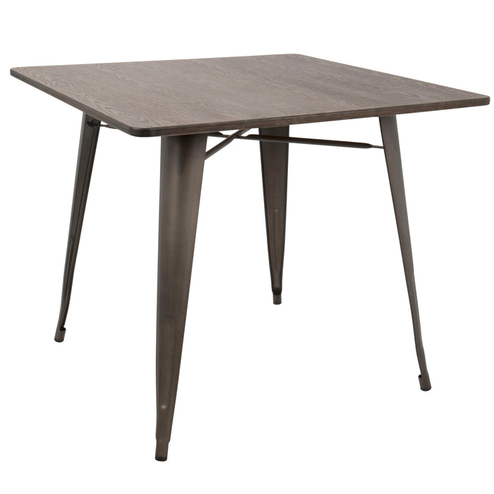 Oregon - Industrial / Farmhouse Dining Table - Espresso