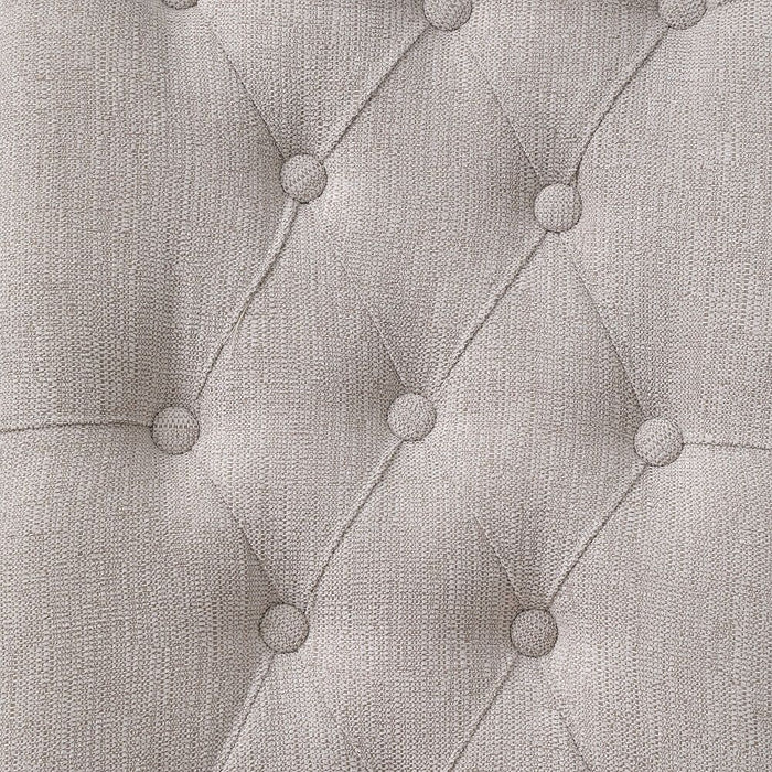 Yabeina - Side Chair (Set of 2) - Beige Linen & Gray ACME