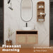 Bathroom Vanity With Art Sink And Storage Rack, Float Mounting Design Home Essentials
