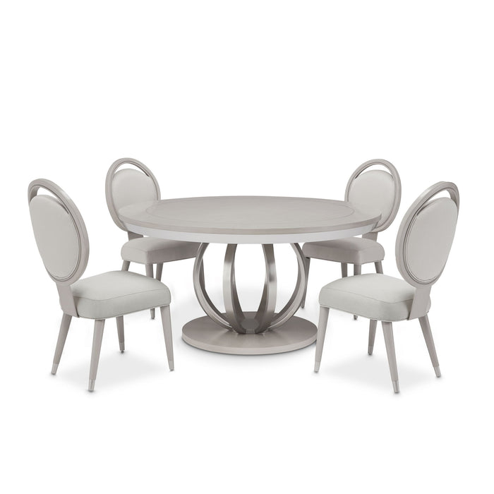 Eclipse - Round Dining Table - Moonlight Gray Michael Amini