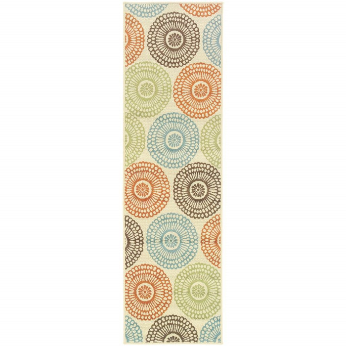 2' X 8' Indoor / Outdoor Area Rug - Beige