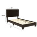Upholstered Bed With Adjustable Headboard Home Essentials