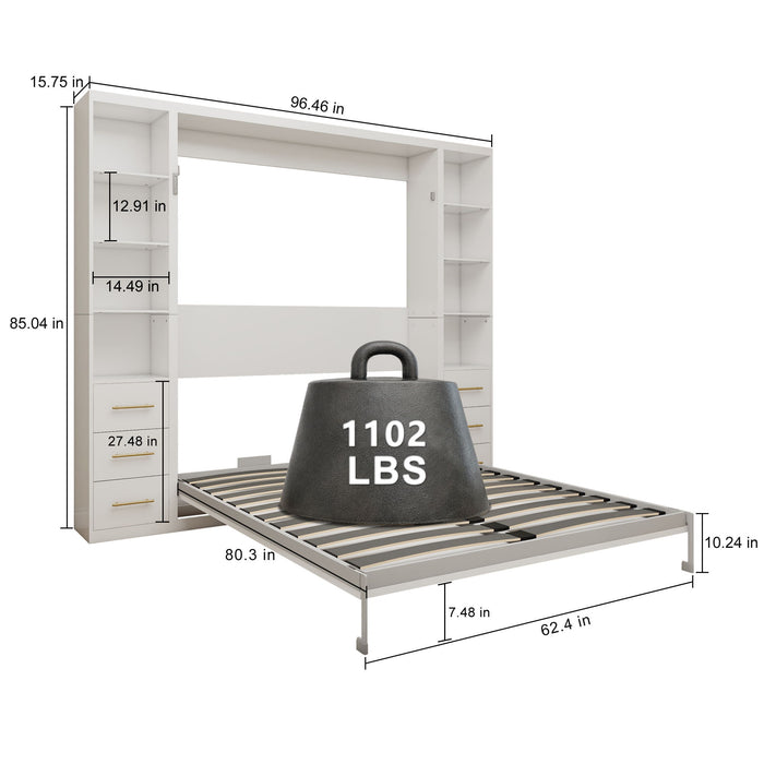 Multifunctional Vertical Murphy Wall Bed Home Essentials