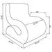Austin - Armless Curved Chair Furniture Max