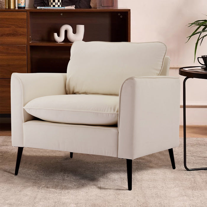 Nordic Retro Light Luxury Upholstered Sofa Chair Home Essentials