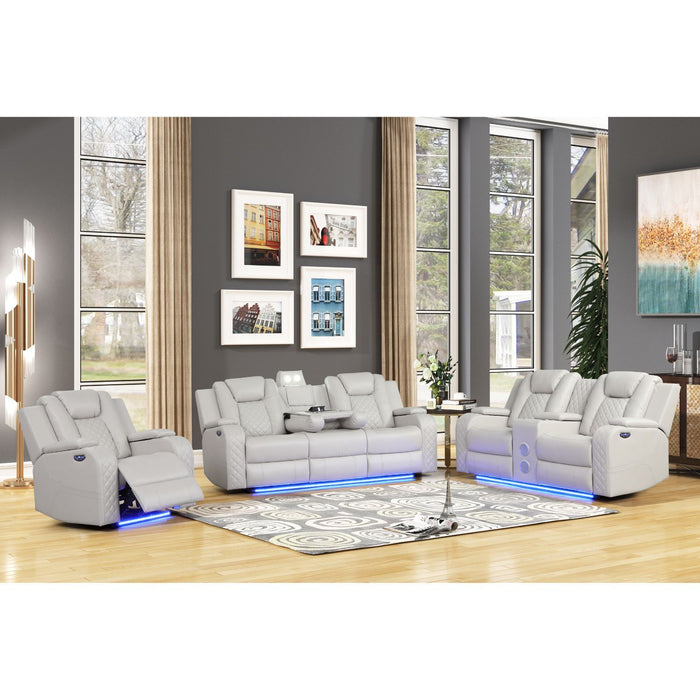 Benz - LED & Power Recliner With Adjustable Headrests And Ambient LED Lighting Matrix Furniture Group