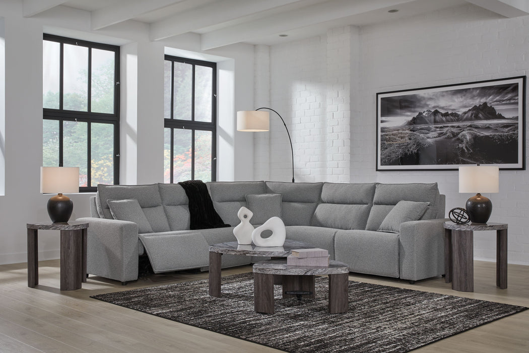 ModMax II - Salt And Pepper - Reclining Sectional