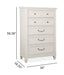 Willowbrook - Drawer Chest - Egg Shell White With Slight Rub Through Magnussen Furniture