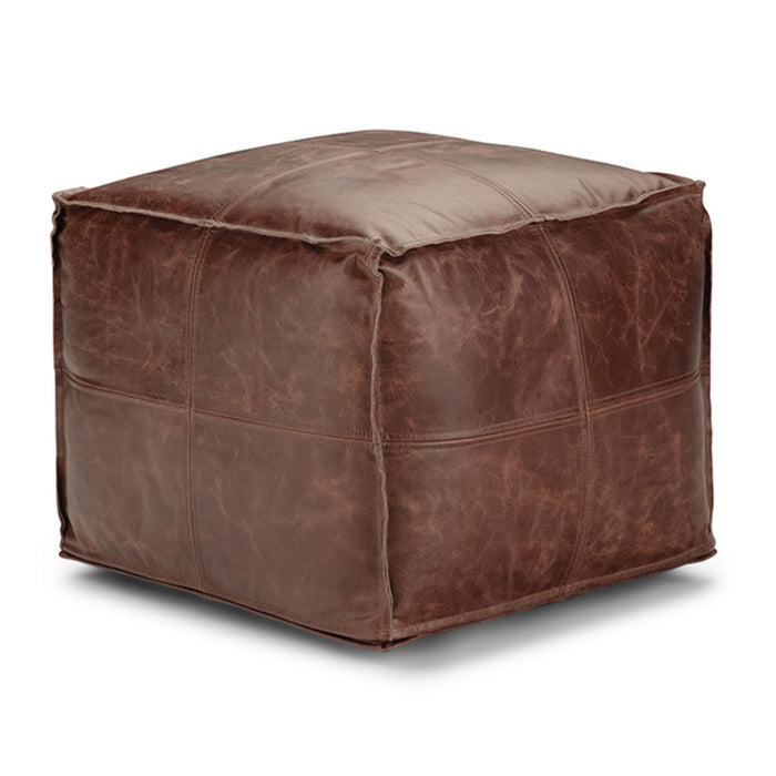Sheffield - Handcrafted Square Pouf Simpli-Home