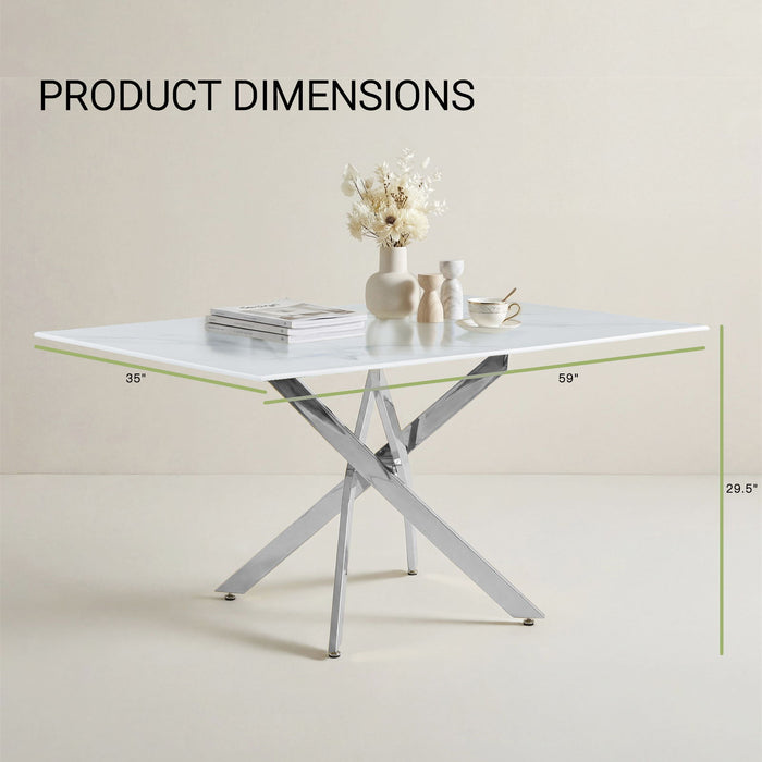 Modern Rectangular Table For Dining Room Home Essentials