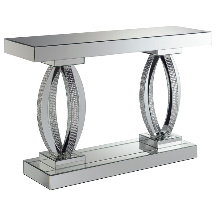 Drea - Entryway Sofa Console Table - Silver Furniture Max