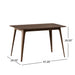 5 Piece Dining Set With Table And Upholstered Chairs - Light Beige / Walnut Noble House