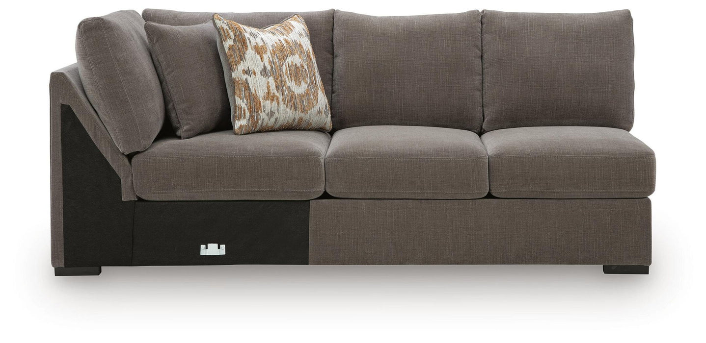 Larson Levee - LAF Armless Loveseat With Wedge - Espresso Signature Design by Ashley®
