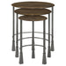 3 Piece Nesting Table Set - Brown Furniture Max