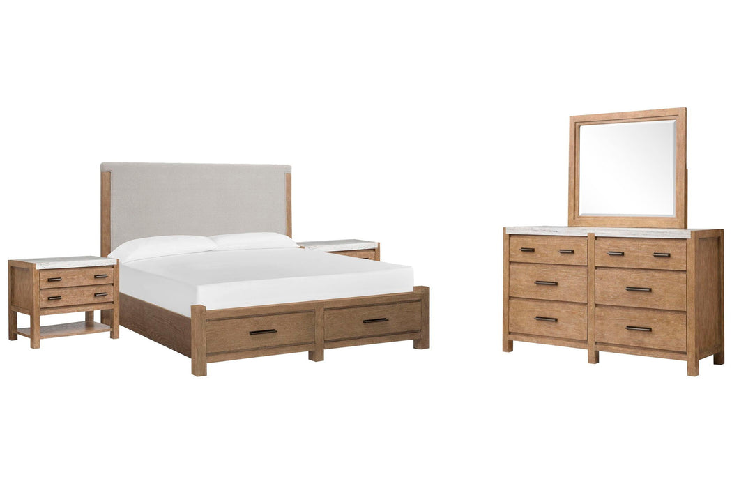 Plum Creek - Upholstered Panel Storage Bedroom Set Magnussen Furniture