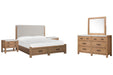 Plum Creek - Upholstered Panel Storage Bedroom Set Magnussen Furniture