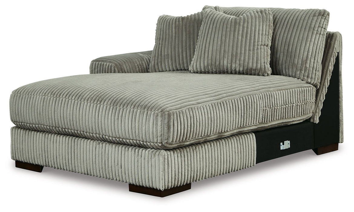 Lindyn - LAF Corner Chaise - Fog Signature Design by Ashley®