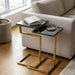 Chamblee - 2 Piece Square Nesting C - Table Set - Gold / Black Ridgecrest Home