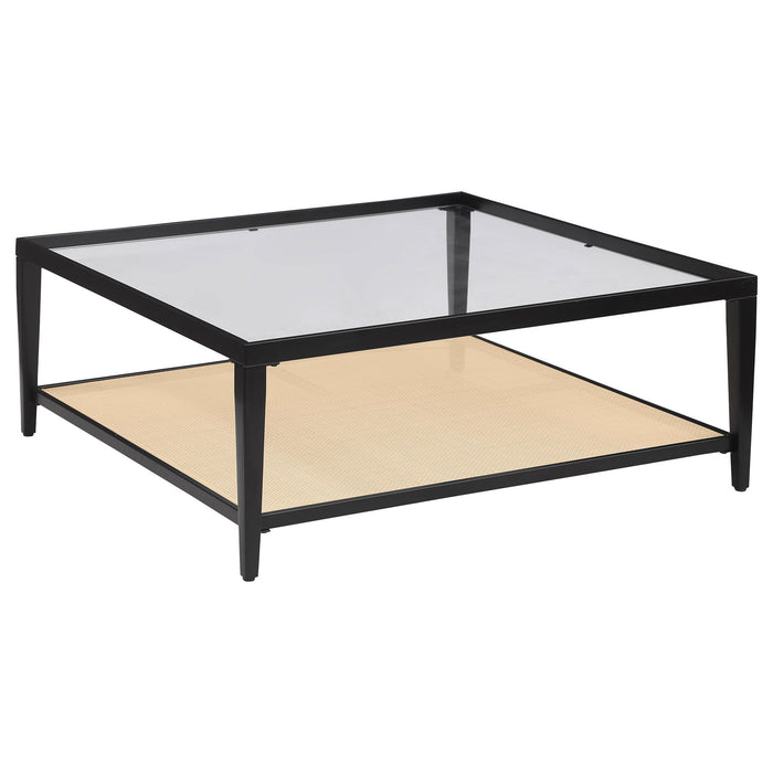 Kenneth - Square Coffee Table - Black Furniture Max