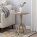 French Country Accent Table With Spider Leg Design - Natural / White Noble House
