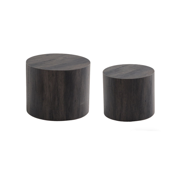 Modern Round Nesting Coffee Table (Set of 2) Home Essentials