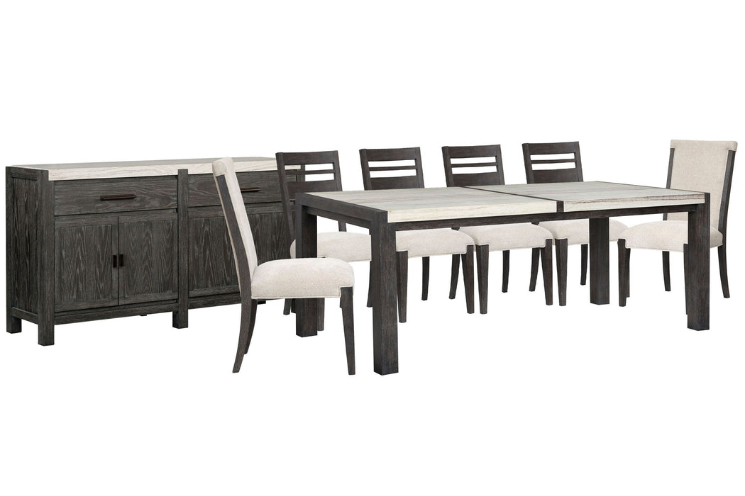 Plum Creek - 8 Piece Rectangular Dining Table Set Magnussen Furniture