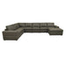 Large Square Arms Modular Sectional Home Essentials