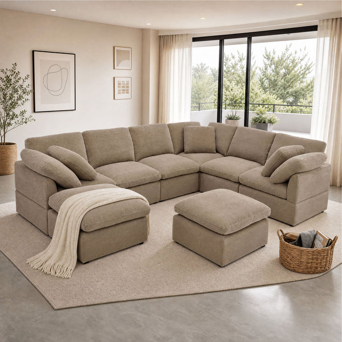 Modular Cloud Sofa, Freely Configurable Corner Home Essentials