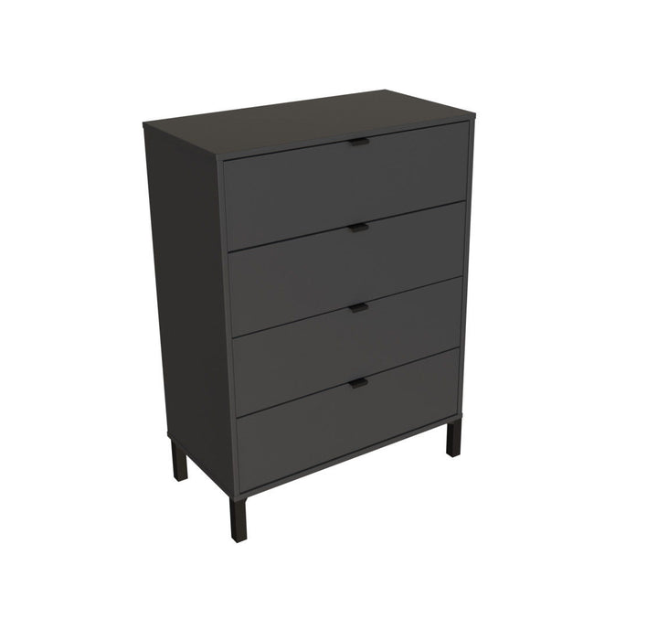 Four Drawer Standard Chest - Gray