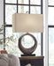 Saria - Metal Table Lamp  - Antique Silver Finish Signature Design by Ashley®