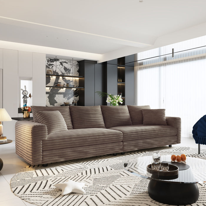 4 Seat Sofa, Deep Seat Couches With Soft Pillows Home Essentials