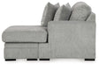 Casselbury - Raf Sofa Chaise - Cement Signature Design by Ashley®