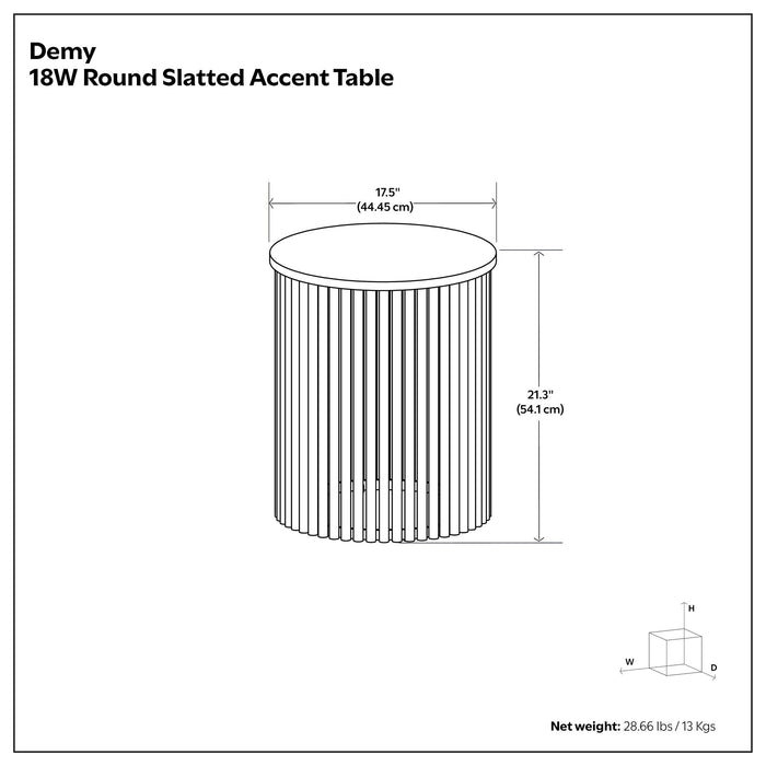 Demy - Handcrafted Metal Accent Table Simpli-Home