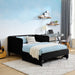 Upholstered Platform Bed Frame With 2 Storage Drawers And Adjustable Sofa Bed Home Essentials