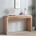 Rustic Modern Console Table With Drawer Storage - Natural Wood Home Essentials