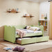 Gingham Daybed With USB Charging Port, Wave-Shaped Design Home Essentials