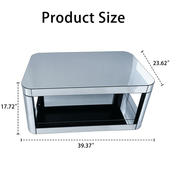 Coffee Table, Rectangular - Silver Home Essentials