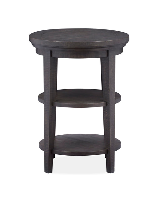 Westley Falls - Round Accent End Table - Graphite Magnussen Furniture