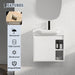 Wall Mounted Bathroom Vanity With Sink & Soft Close Door Home Essentials