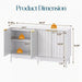 Buffet Cabinet With Adjustable Shelves Home Essentials