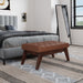 Draper - Upholstered Mid Century Tufted Ottoman Bench Simpli-Home
