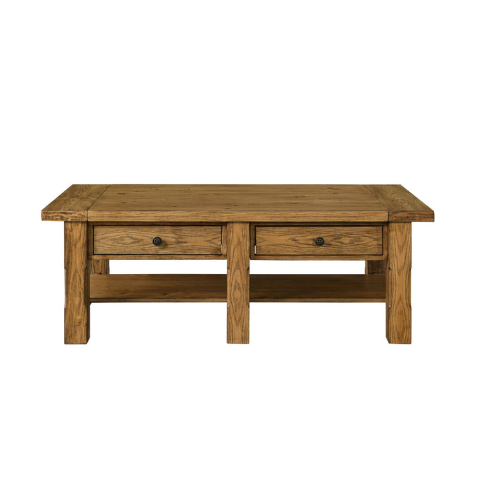 Duncan - 2 Drawer Coffee Table - Walnut New Classic