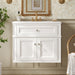 Wall Mounted Bathroom Vanity With Tip Out Drawer And Open Back Design Hearth and Haven