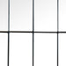 Harvik - Window Pane Wall Mirror With Linear Trim - Black Furniture Max